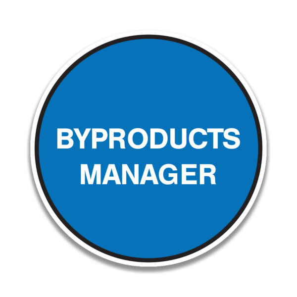 BYPRODUCTS MANAGER Sticker