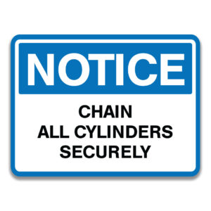 CHAIN ALL CYLINDERS SECURELY SIGN