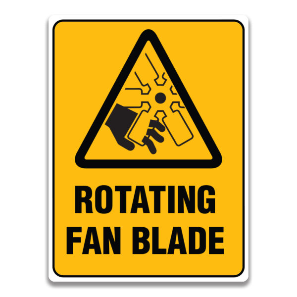 ROTATING FAN BLADE SIGN