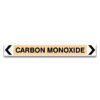 CARBON MONOXIDE Pipe Marker Sings and Label