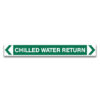 CHILLED WATER RETURN Pipe Marker
