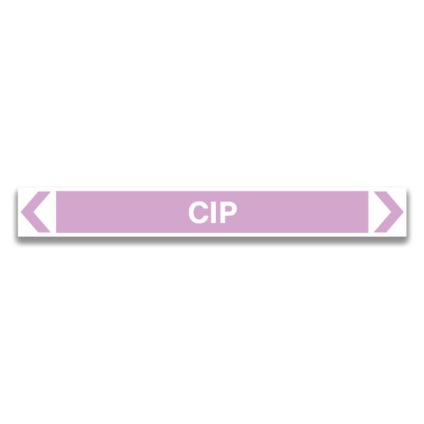 CIP Pipe Marker Signs and Labels