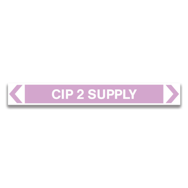 CIP 2 SUPPLY Pipe Marker