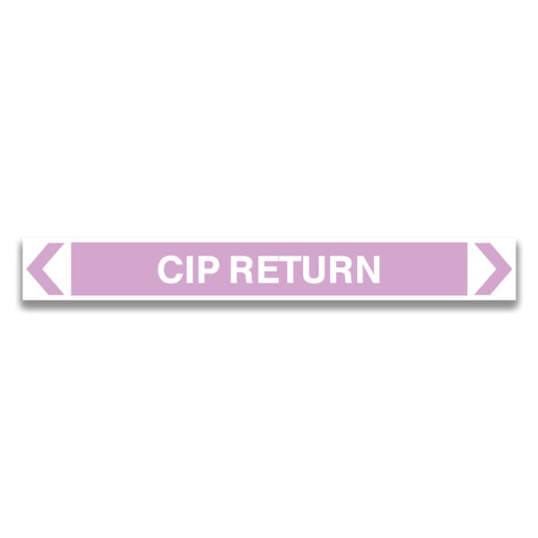 CIP RETURN Pipe Markers