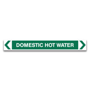 DOMESTIC HOT WATER Pipe Marker