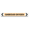 GASEOUS OXYGEN Pipe Marker