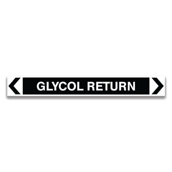 Glycol Return Pipe Marker