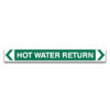 HOT WATER Return Pipe Marker