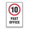 10 PAST OFFICE SIGN