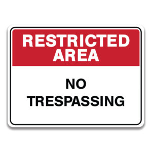 NO TRESPASSING NO DUMPING SIGNS